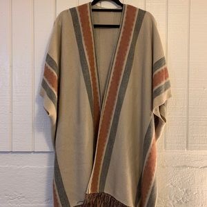 Fall sweater poncho